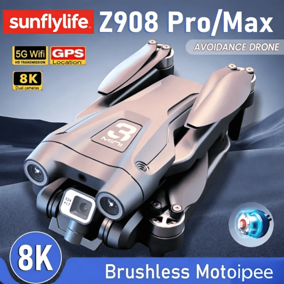 Z908 Pro /MAX 8K Drone ESC Professional 4K Dron Optical Flow Localization 3sided Obstacle Avoidance Quadcopter Toys